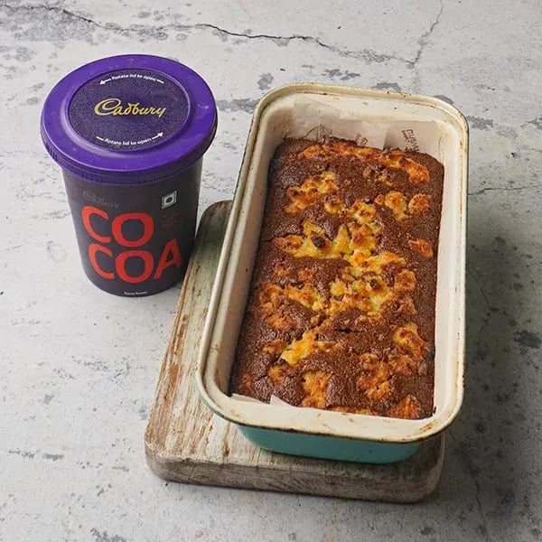 Rava Mawa Cake - Take it out of the oven