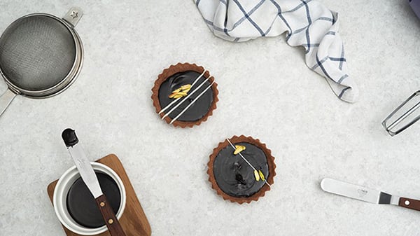 Rich Chocolate Tart Recipe - Tart With Toppings
