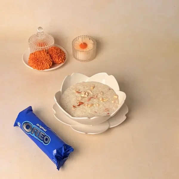 Sabudana Kheer Tiramisu Cups: A Navratri Dessert With An Oreo Twist - Kheer In Bowl Cooling