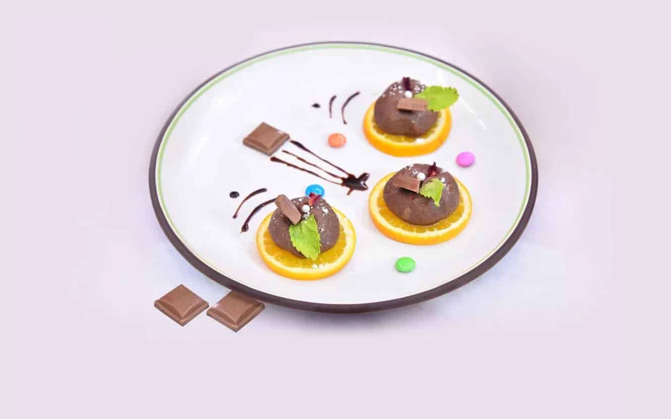 Spicy Oange Chocolate Sandesh Recipe