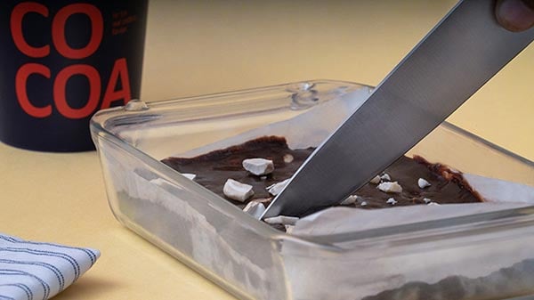 Easy Chocolate Barfi Recipe - Cut Barfi Squares