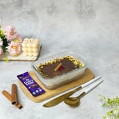 The Ultimate Vanilla Cinnamon Dairymilk Cheesecake