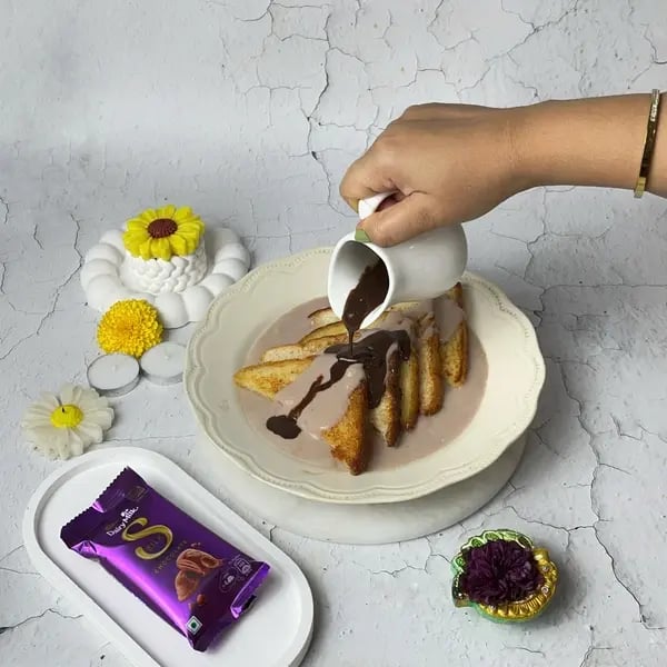 This Diwali, Try Shahi Tukda Recipe With Dairy Milk Silk - Assembled Shahi Tukda