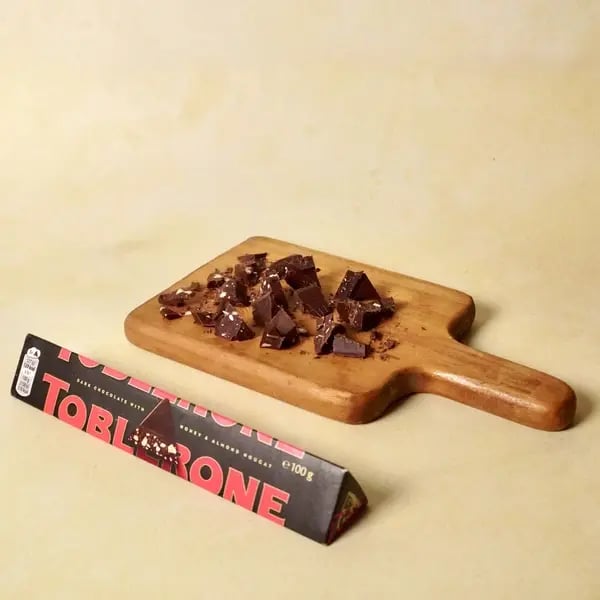 Toblerone Cocoa Hot Chocolate - Chopped Toblerone Chocolate