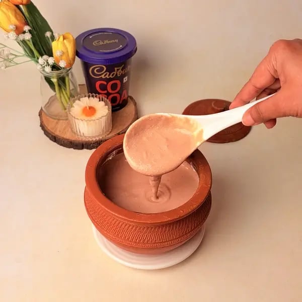 Traditional Bengali Mishti Doi Recipe With A Chocolatey Twist For Dussehra - Pouring Cocoa Yogurt