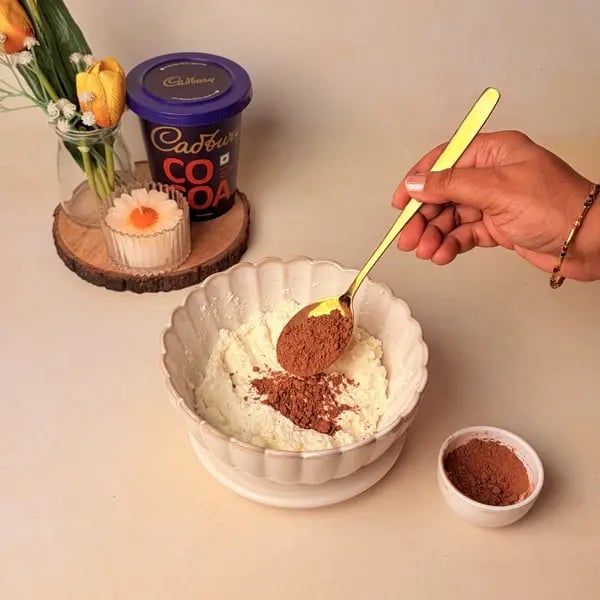 Traditional Bengali Mishti Doi Recipe With A Chocolatey Twist For Dussehra - Adding Cocoa To Curd