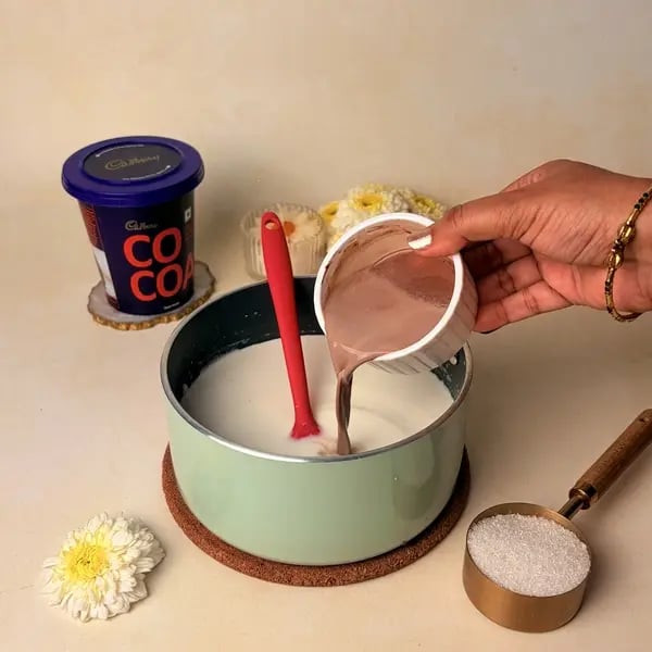 Traditional Palada Payasam Recipe For Onam: Creamy Kerala Festive Sweet - Adding Sugar Cocoa