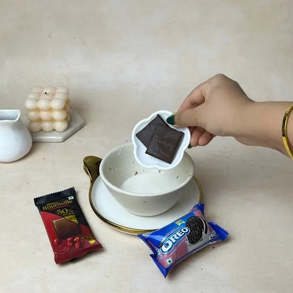 Triple-Layered Chocolate Oreo Base Mousse - Melting Chocolate Cream