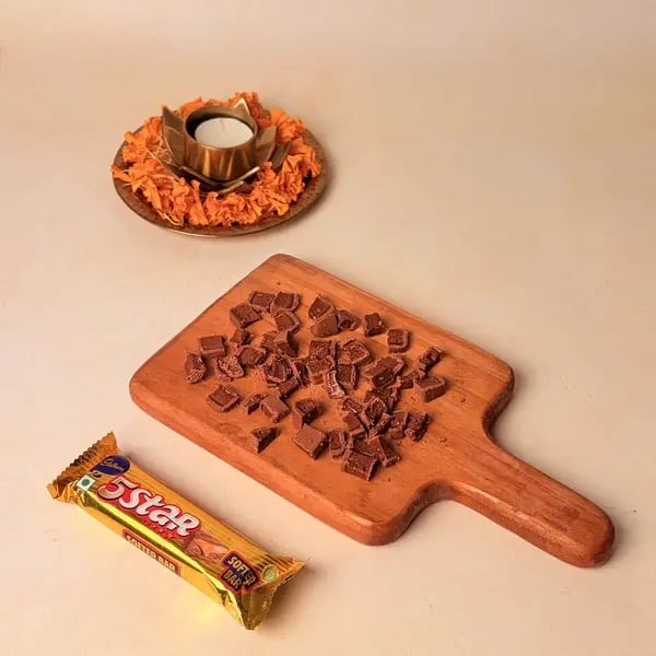 Try This Diwali Special Baked Gujiya Recipe With Cadbury 5 Star For Your Loved Ones - Chopped Cadbury 5 Star