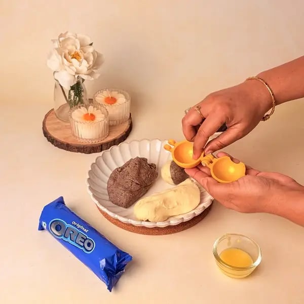 Two-In-One Malai Laddu With Oreo Twist For Navratri - Greased Palms Ghee