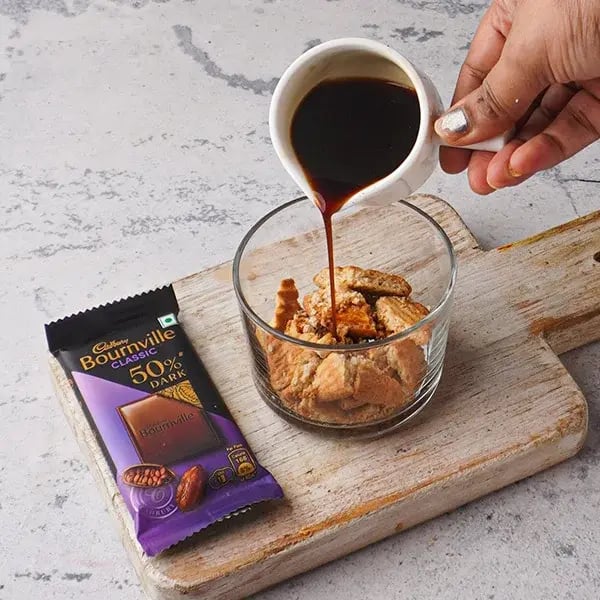 Vegan Chocolate Tiramisu - Add coffee