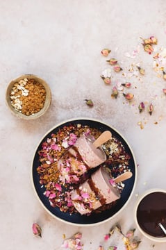 Rose Kulfi with Dry Fruits