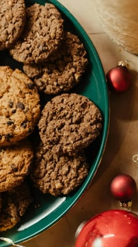 Chewy Oatmeal Cookie Recipe With A Dairy Milk Chocolate Twist
