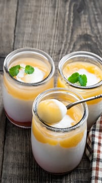 Chilled Coconut Cream Pear Cups: A Tropical Dessert Delight