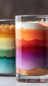 Colorful Rainbow Chocolate Mousse: A Creamy And Vibrant Dessert Sensation