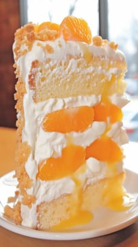 Creative Plating Ideas For Serving Orange Creamsicle Ice Cream Cake
