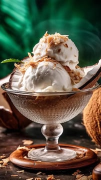 DIY Coconut Ice Cream For Birthday Celebrations