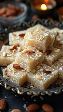 Easy Coconut Barfi Recipe For Karwa Chauth Celebrations - Featured