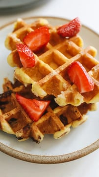 Easy Recipe For Whole Grain Gingerbread Chocolate Chip Waffle