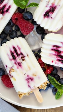 Fruity Frozen Yogurt Popsicles Perfect For National Frozen Yogurt Day