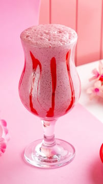 Gulkand Strawberry Dessert With Oreo Crumble