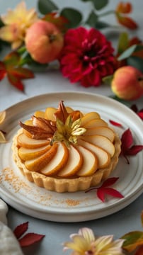 Healthy Date-Crusted Pear Tart With Spices