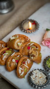 Holi Special Silk Chocolate Glazed Tutti Frutti Gujiya: A Luxurious Delight