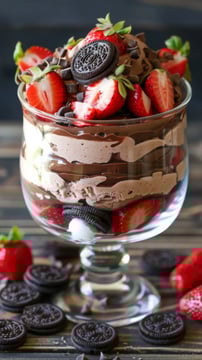 How To Make A Berry Yogurt Parfait With 5 Star Chocolate Drizzle In 6 Steps