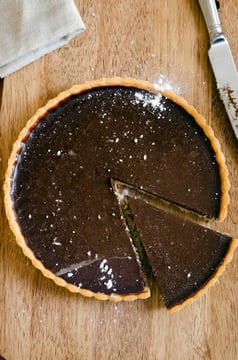 No-Fuss Red Wine Chocolate Tart