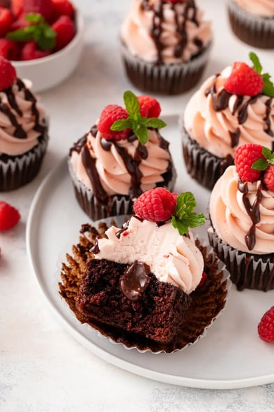 How to Make Cupcakes Filled with Bournville Ganache and Almonds