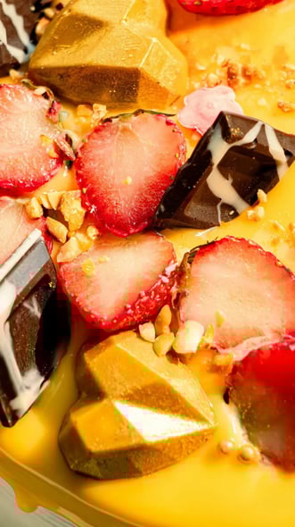 How To Make Pineapple Cake With Walnut Crunch And Dark Chocolate