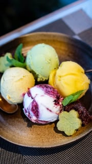 Lemon Mint Sorbet With Bournville Shavings: A Refreshing Treat