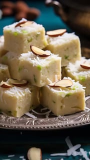 Modern Indian Coconut Barfi For Festive Feasts
