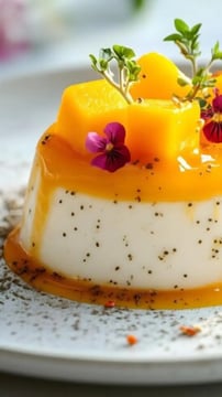 No-Bake Mango Panna Cotta With A Bournville Chocolate Base