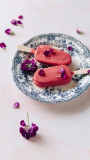 Rose Milk Popsicles With Oreo Bits For A Refreshing World Milk ...