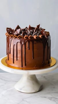 Silk Chocolate Drizzle Caramel Cake: A Sweet And Smooth Showstopper