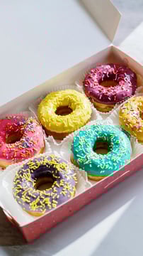 Silk Chocolate-Filled Rainbow Donuts: Soft, Sweet, And Bursting With Colors 