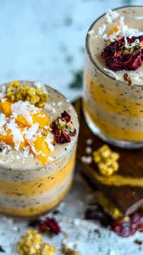 Step-By-Step Guide To Making Mango Mousse With Tang-Flavored Whipped Cream