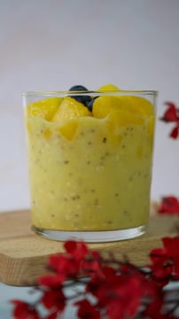 Step-By-Step Guide To Mango Mousse With Walnut Caramel Drizzle
