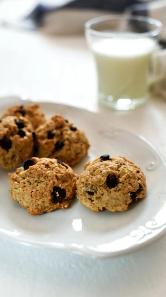 Sugar-Free Oatmeal Raisin Cookies With A Bournville Surprise