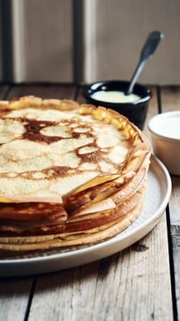Sweet and Simple: Condensed Milk Pancake Stacks