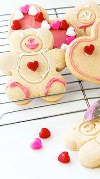 Teddy Bear Cookies With Chocolate And Sprinkles For A Sweet Touch