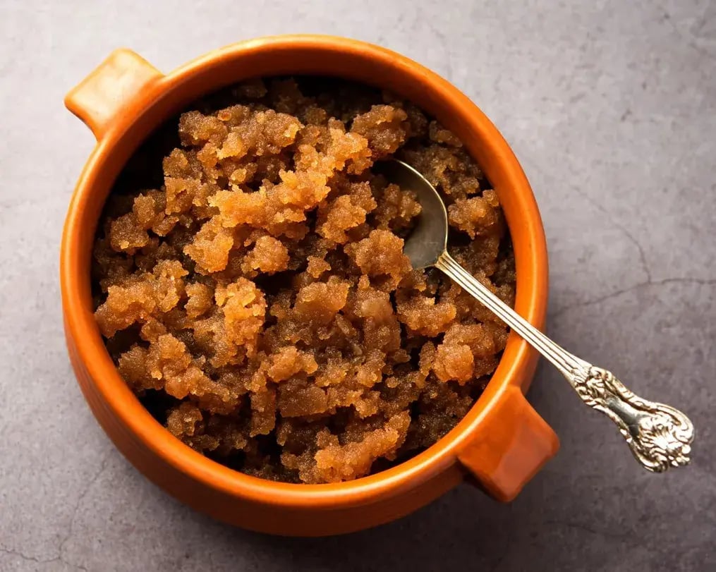 Semolina Halwa With Almonds