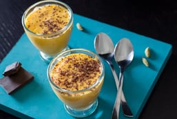 Mango Chocolate Smoothie with Pistachio Bits