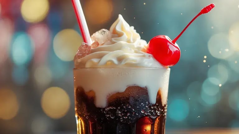 Refreshing Cherry Oreo Cola Float With Almond Crunch A Fun Recipe