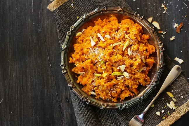 Warm Carrot Halwa