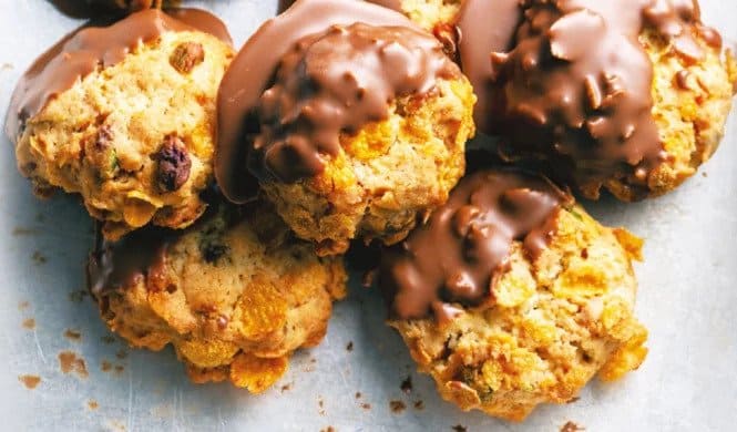 Silk Apricot Cornflake Cookies