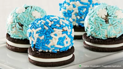 No-Bake Oreo Cheesecake Snow Globes Recipe | Desserts Corner
