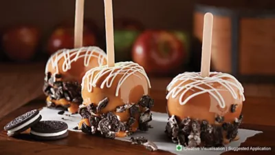 OREO Caramel-Dipped Apples Recipe | Cadbury Desserts Corner