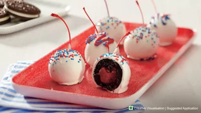 Oreo Cherry Bomb Cookie Balls Recipe | Cadbury Desserts Corner